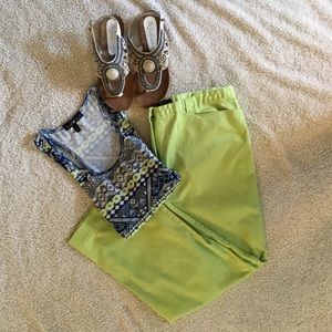 Like New Lime Green Capris